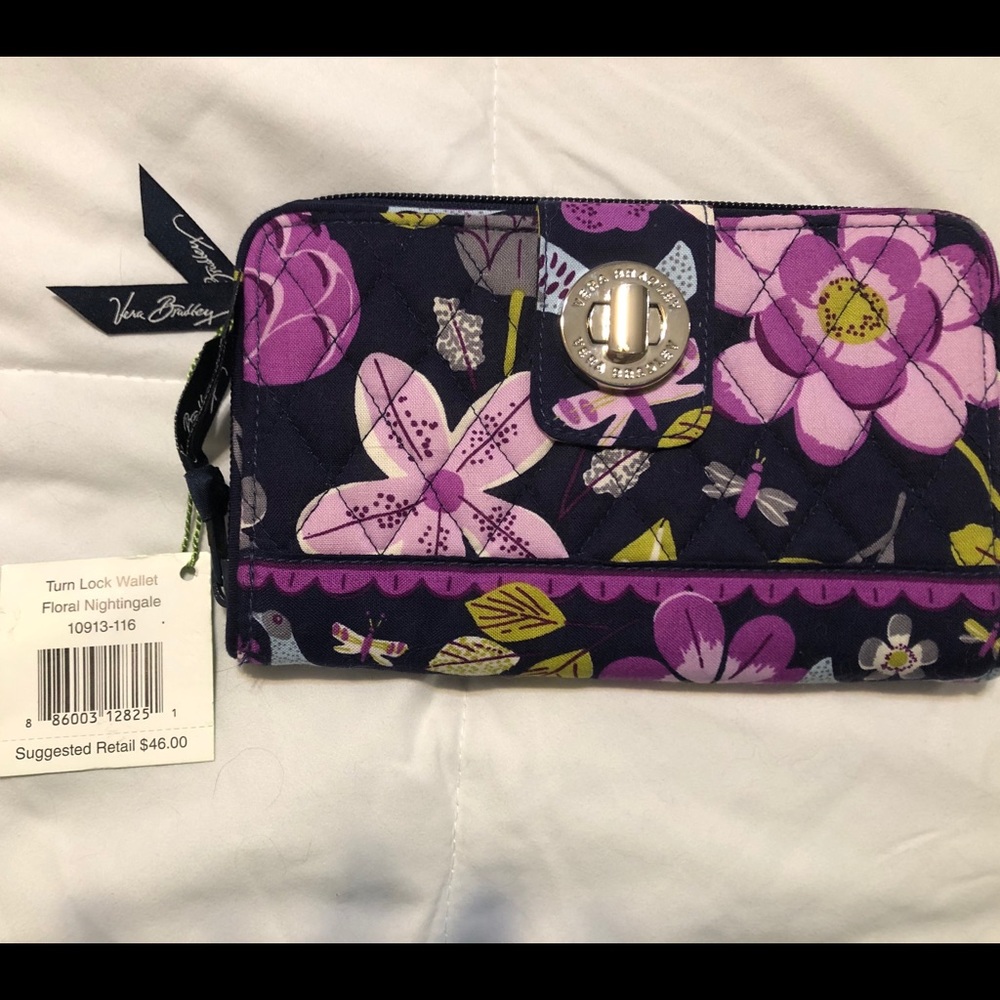 Vera Bradley NWT Turnlock wallet